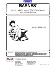 Barnes 4030HCU Installation And Operation Manual
