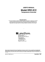 Lakeshore DRC-91 C User Manual