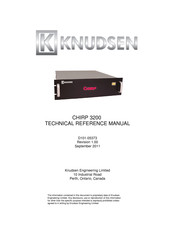 knudsen Chirp 3200 Series Technical Reference Manual