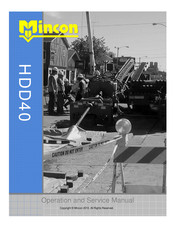 Mincon HDD40 Operation And Service Manual