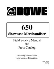 Rowe 650 Field Service Manual And Parts Catalog