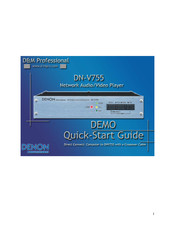 Denon Professional DN-V755 Quick Start Manual