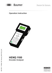 Baumer Hubner HENQ 1100 Operating Instructions Manual