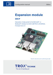Trox Technik EM-IP Configuration Manual