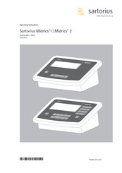Sartorius Midrics 2 Manuals Manualslib