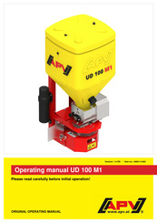 APV UD 100 M1 Operating Manual