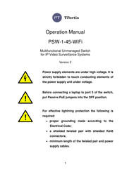 TFortis PSW-1-45-WiFi Operation Manual