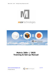 Mcor Technologies Matrix 300+ / IRIS Training & Set-Up Manual