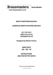 Brassmasters A1 4-6-2 Instruction Manual