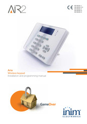 INIM Electronics Aria Installation And Programming Manual
