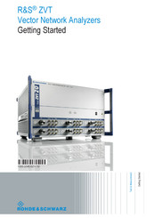 Rohde & Schwarz ZVT20 Getting Started