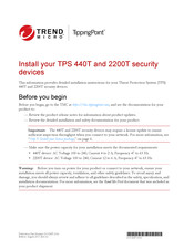 Trend Micro TippingPoint TPS 440T Manual