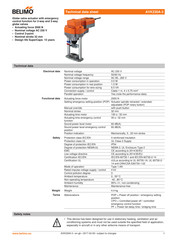 Belimo AVK230A-3 Technical Data Sheet