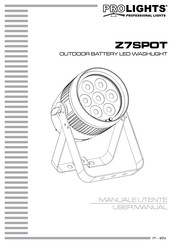 ProLights Z7SPOT User Manual