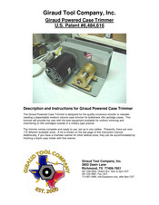 GTC POWERED CASE TRIMMER Instruction Manual