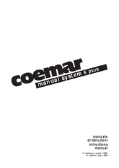 Coemar Manual System 6 Plus Instruction Manual