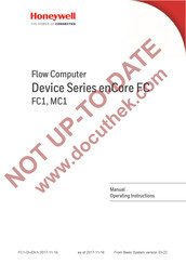 Honeywell enCore FC Series Operating Instructions Manual