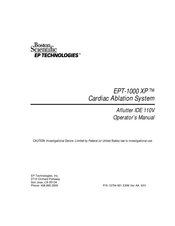 Boston Scientific EPT-1000 XP Operator's Manual