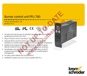 Krom Schroder PFU 780 Technical Information
