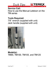 Terex TM125 Manual