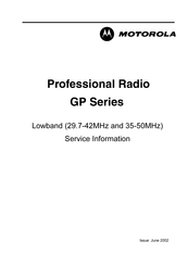 Motorola GP 300 Series Service Information