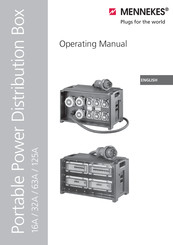 Mennekes Portable Power Distribution Box Operating Manual