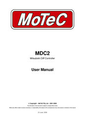 Motec MDC2 User Manual