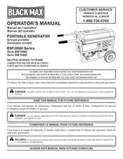 Black Max BM10680 Series Operator's Manual