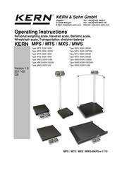 KERN MPS 200K100NM Operating Instructions Manual