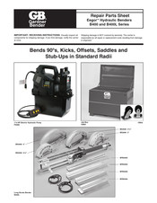 Gardner Bender Eegor B400L Series Repair Parts Sheet