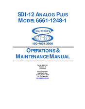 Sutron AnalogPlus SDI-12 6661-1248-1 Operation & Maintenance Manual