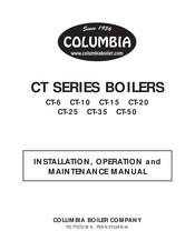 Columbia CT Series Installation, Operation And Maintenance Manual