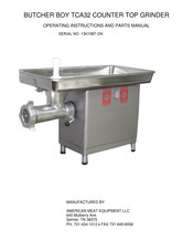 BUTCHER BOY TCA32 Operating Instructions And Parts Manual
