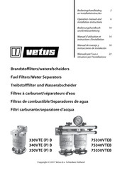 Vetus 340VTEB Operation Manual And Installation Instructions