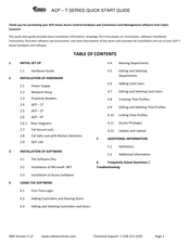 Cobra Controls ACP -1T Quick Start Manual