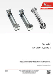 Bühler technologies SM-6 Series Installation And Operation Instructions Manual