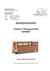 FreiStil Tischlerei JEREMIA Operating Instructions Manual