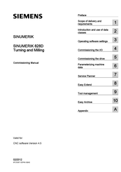 Siemens SINUMERIK 828D Commissioning Manual