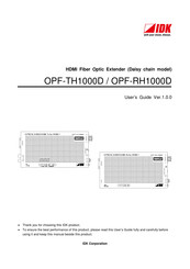 IDK OPF-RH1000D User Manual
