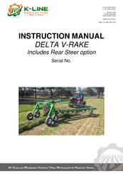 K-LINE Delta V-Rake DR12 Instruction Manual