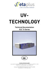 eta plus ELC X16F-140 Technical Documentation Manual