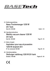 BASETech BT-VC 1250 Operating Instructions Manual