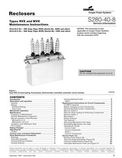 Cooper Power Tools RVE Maintenance Instructions Manual
