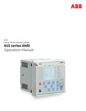 Abb Relion 615 Series Operation Manual