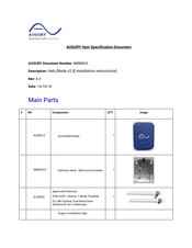 Augury EL00023 Item Specification Document