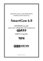 DEVA SmartGen 6.0 Maintenance And Operation Instruction Manual