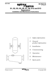 Spirax Sarco S5 Installation And Maintenance Instructions Manual