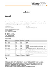 Waycon LLD-500 Manual