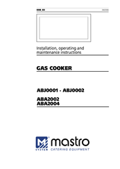 mastro ABJ0001 Installation, Operating And Maintenance Instructions