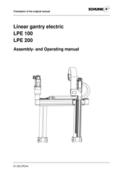 SCHUNK LPE 100 Assembly And Operating Manual